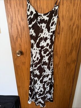 NWT Massimo Dutti Animal Print Slip Dress